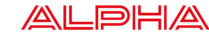 Alpha High-end logo plat