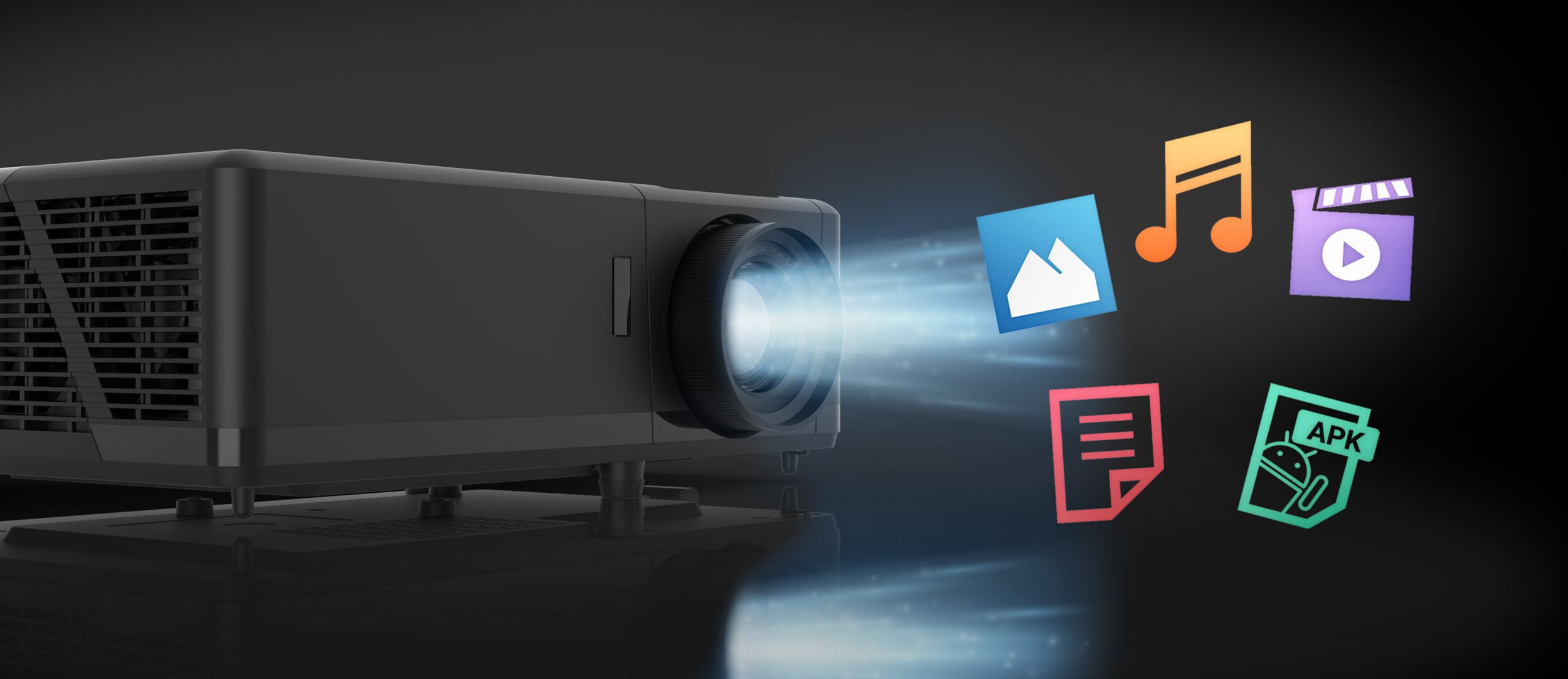 Optoma-ingebouwdemediaspeler Optoma ingebouwde mediaspeler