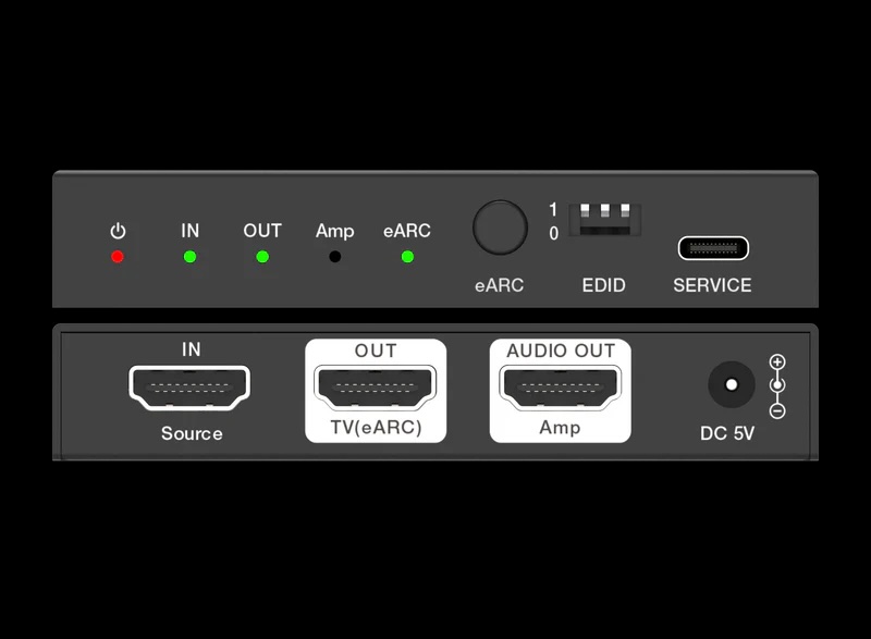 DVDO 8K HDMI audio extractor voor receiver aansluitingen