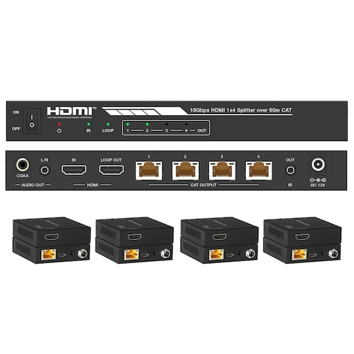 DVDO 4K 1x4 splitter over CAT