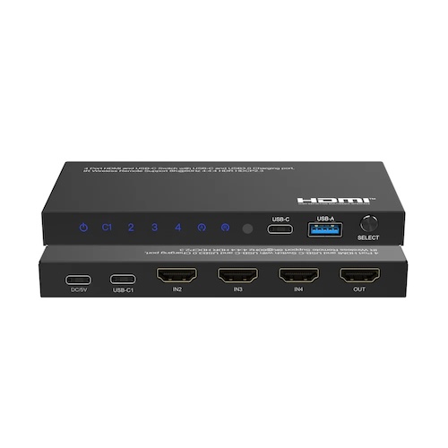 DVDO 8K 1x USB-C en 3x HDMI switch