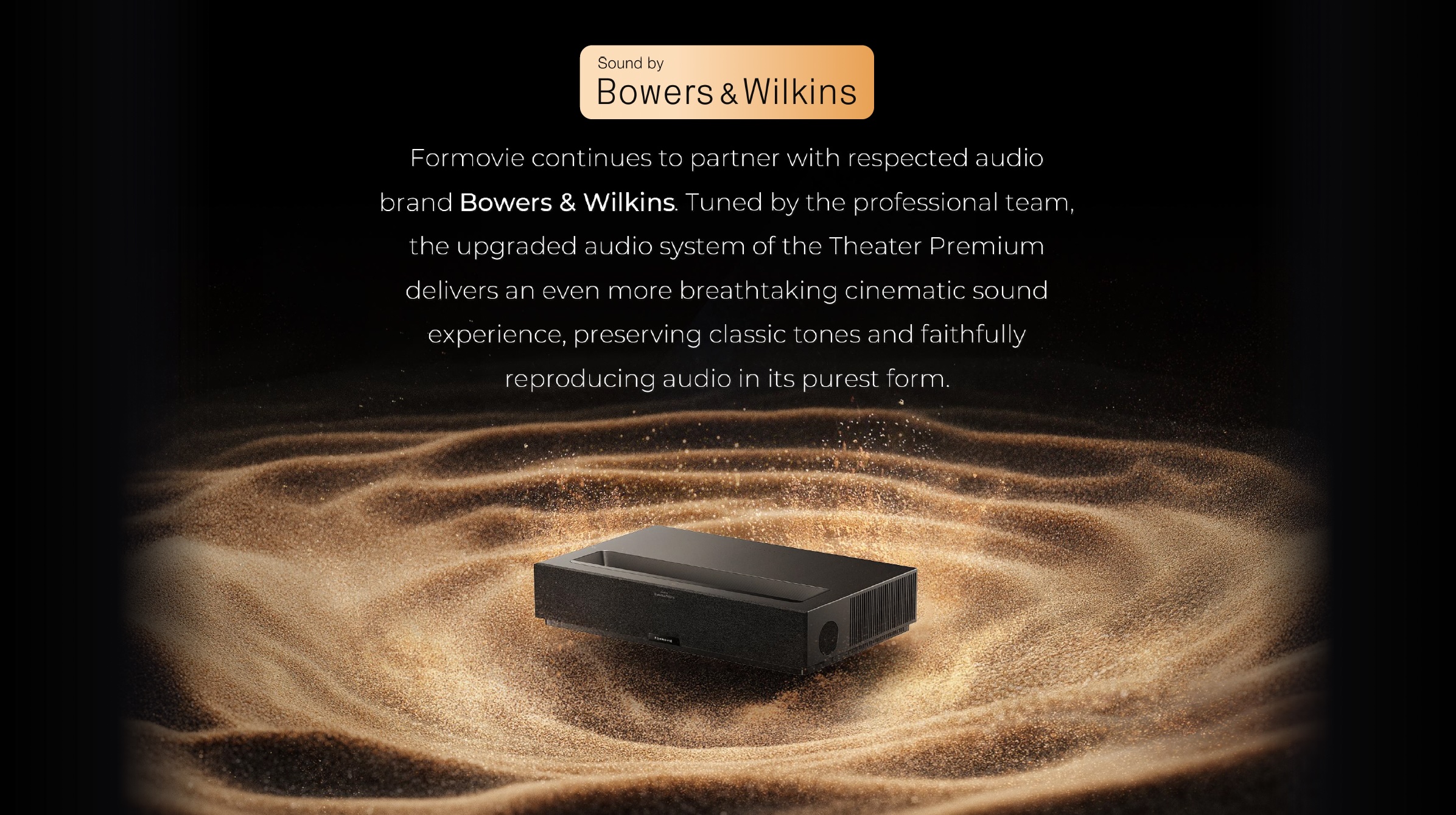 Formovie Theater Premium B en W luidsprekers