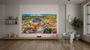 Photon Go sfeerfoto met projectie stad