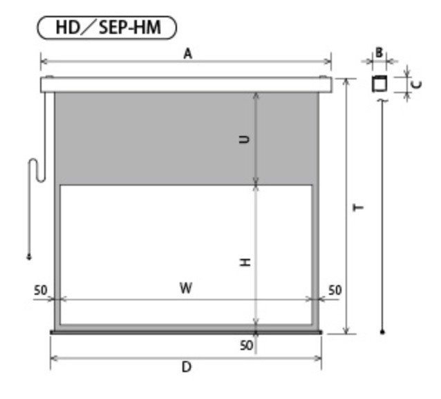 OS SEP schets met afmetingen