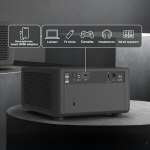 Photon Life achterkant met beschrijving aansluitingen