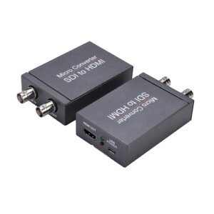 DVDO 3G-SDI naar HDMI converter voor en achterkant