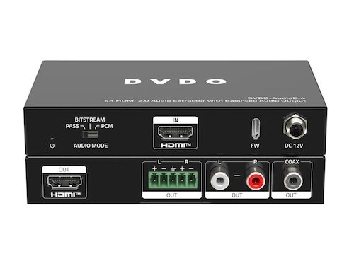 DVDO 4K HDMI 2.0 Audio Extractor met gebalanceerde audio uit € 129,-